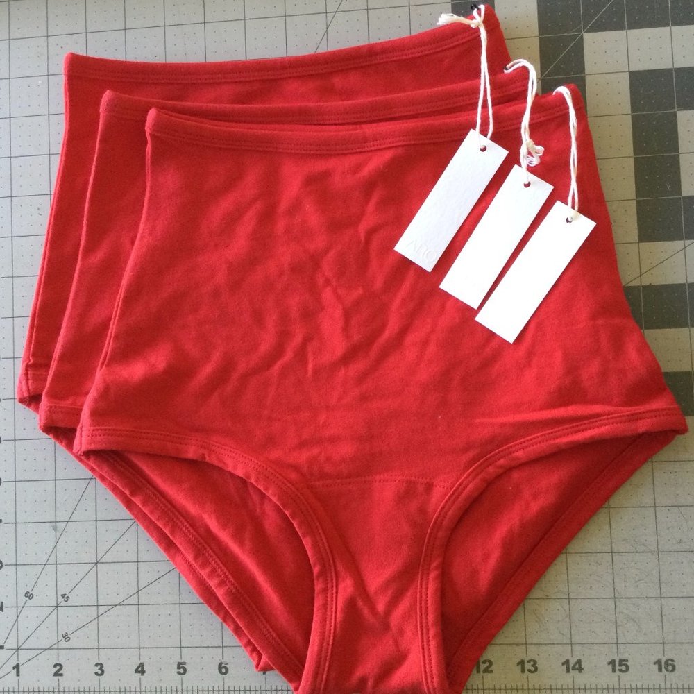 NWT! Two(2) pairs of Arq High Waisted Undies in Cherry